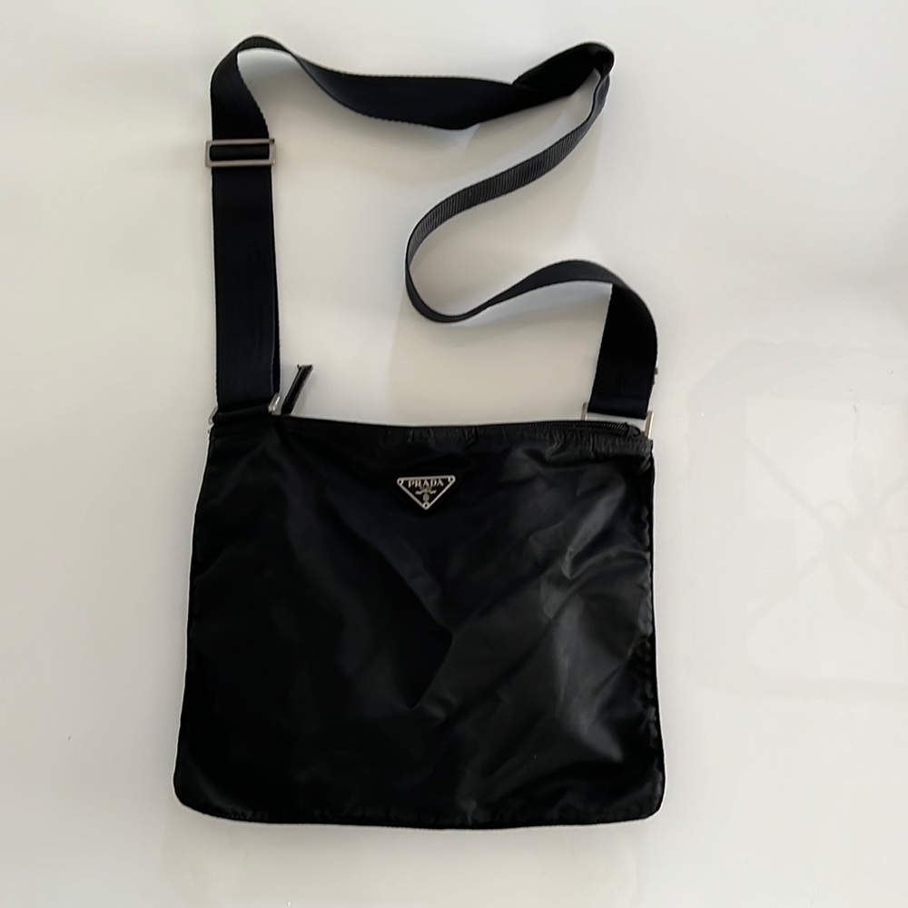 Prada Cross Body Tessuto Messenger Bag Nylon